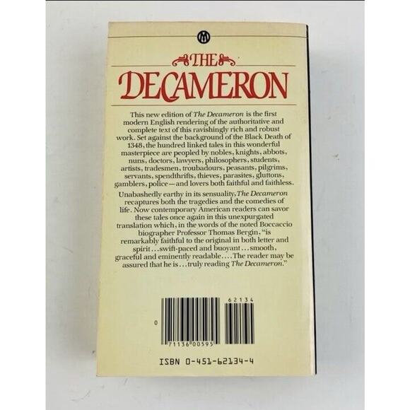 The Decameron of Giovanni Boccaccio by Richard Aldington 1982 1st Printing PB Ra - Picture 4 of 7